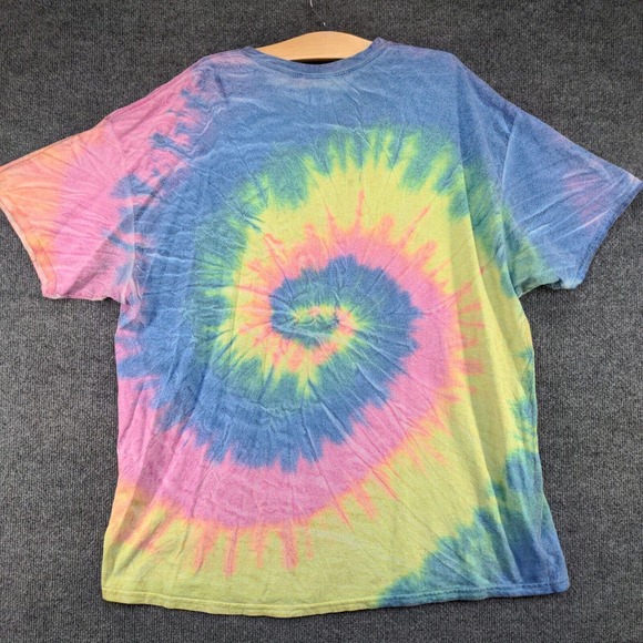 Colortone Men's Clearwater Beach T-Shirt Multi 2XL Tie Dye Sugar Skull Graphic - Picture 5 of 13